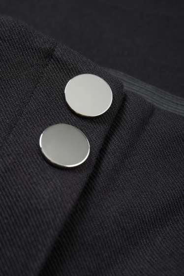 Donna - Pantaloni di stoffa - vita alta - slim fit - nero