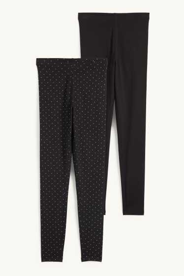 Femei - Multipack 2 buc. - colanți basic - negru