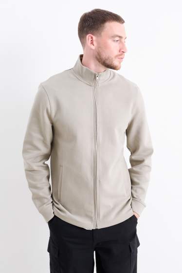 Men - Zip-through sweatshirt - light gray