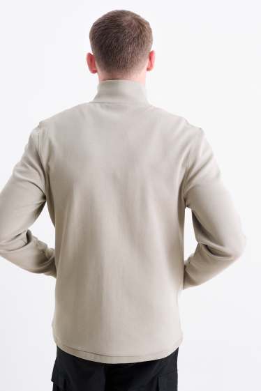 Men - Zip-through sweatshirt - light gray