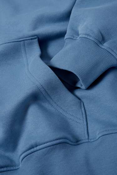 Hommes - Sweat à capuche oversize - bleu