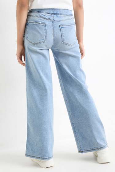 Nena - Texans jeggings wide leg - texà blau clar