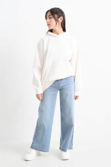 Nena - Texans jeggings wide leg - texà blau clar