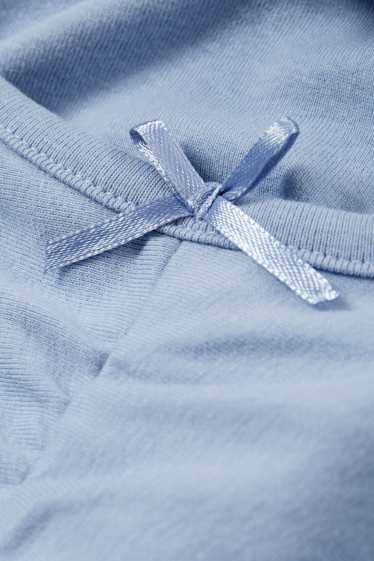 Women - Cropped long sleeve top - blue