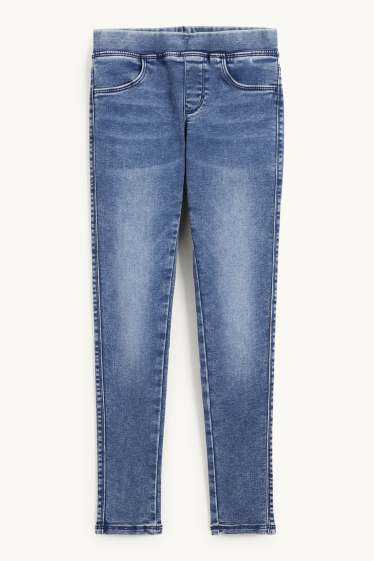 Děti - dívky - Jegging jeans - džíny - modré
