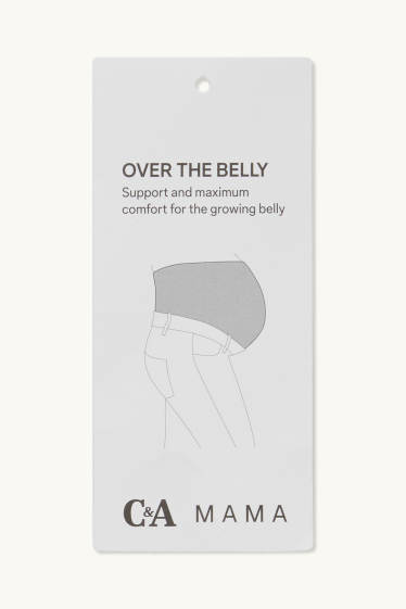 Femmes - Jean de grossesse - skinny jean - LYCRA® - jean gris clair