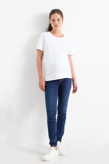 Dames - Zwangerschapsjeans - jegging jeans - jeansdonkerblauw