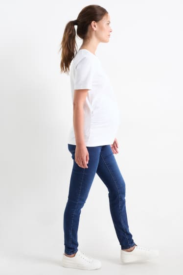 Dames - Zwangerschapsjeans - jegging jeans - jeansdonkerblauw
