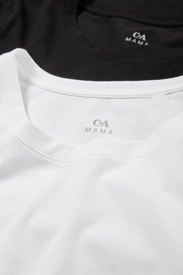 Dámské - Multipack 2 ks - těhotenské tričko - bílá