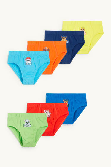 Kinderen: jongens - Set van 7 - PAW Patrol - slip - blauw
