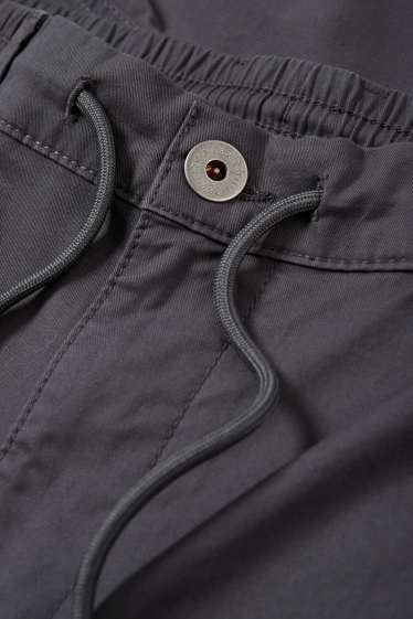 Heren - Cargobroek - regular fit - donkergrijs