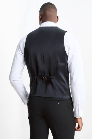 Herren - Baukasten-Weste - Slim Fit - Flex - 4 Way Stretch - LYCRA® - schwarz