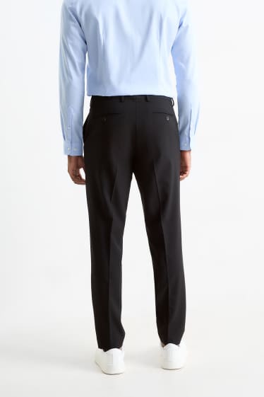 Hommes - Pantalon de costume - slim fit - Flex - 4 Way Stretch - LYCRA® - noir