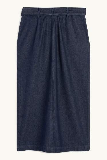 Dames - Spijkerrok - jeansdonkerblauw