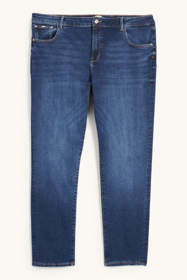 Damen - Slim Jeans - Mid Waist - Shaping-Jeans - Flex - LYCRA® - dunkeljeansblau