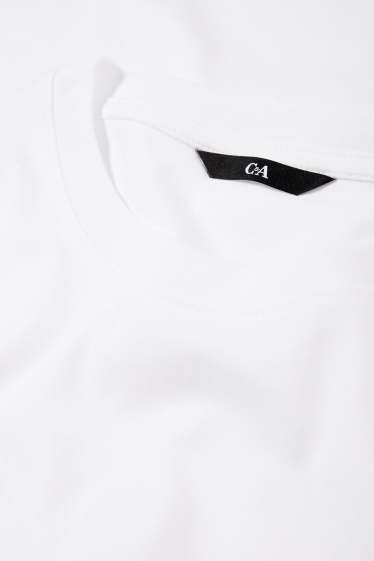 Pánské - Multipack 2 ks - tričko s dlouhým rukávem - bílá