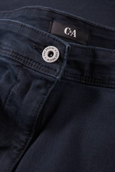 Dámské - Slim jeans - mid waist  - tmavomodrá