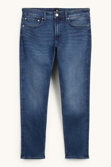 Pánské - Slim tapered jeans - LYCRA® ADAPTIV Fiber - džíny - tmavomodré