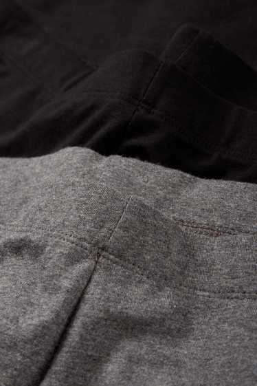 Femmes - Lot de 2 - leggings - gris foncé