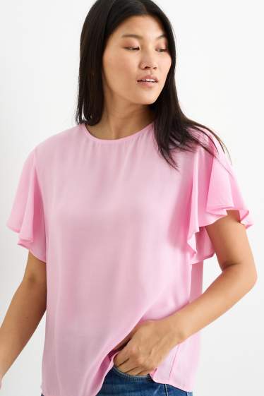 Femei - Bluză - roz