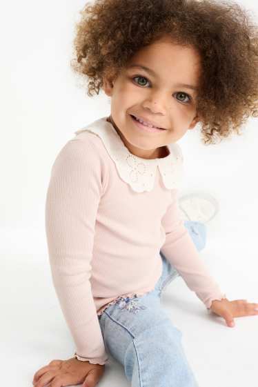 Bambine - Maglia a maniche lunghe - rosa
