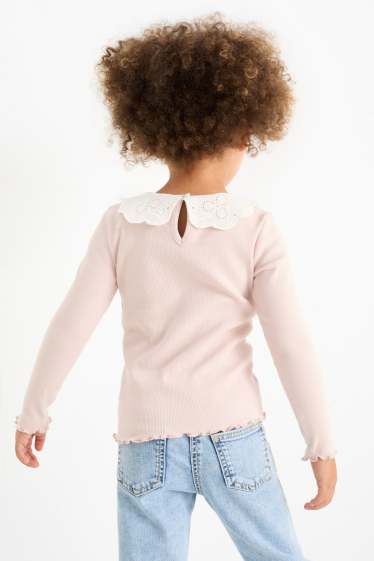 Bambine - Maglia a maniche lunghe - rosa