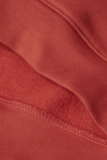 Hommes - Sweat à capuche - rouge