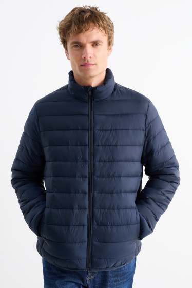 Men - Quilted jacket - dark blue