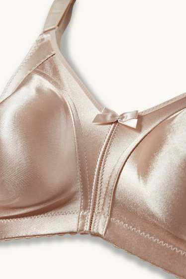 Dona - Sostenidors reductors sense cèrcols - brillants - beix