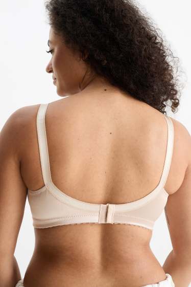 Dona - Sostenidors reductors sense cèrcols - brillants - beix