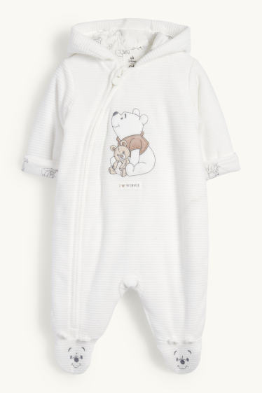 Unisex - Winnie de Pluș - salopetă bebeluși - alb