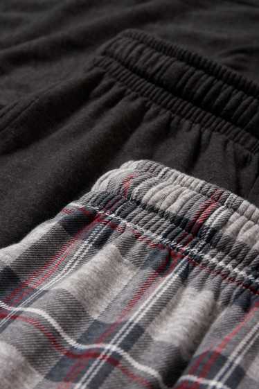 Bărbați - Multipack 2 buc. - pantaloni de pijama - gri închis