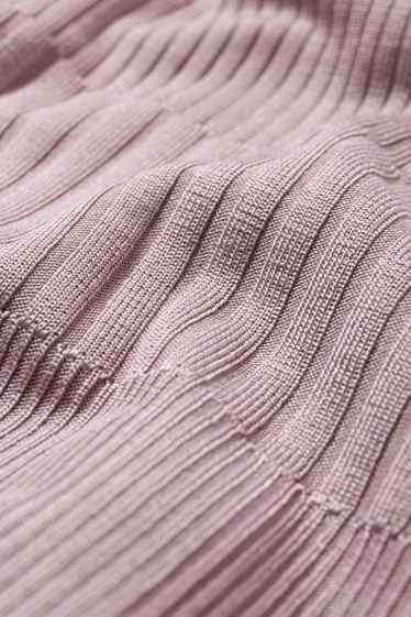 Dona - Vestit de punt - acanalat - rosa fosc