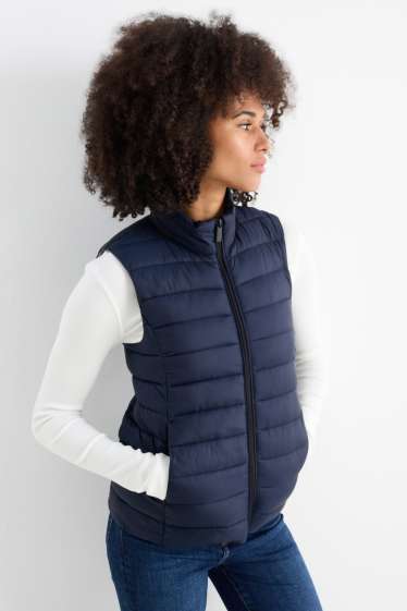 Donna - Gilet trapuntato - blu scuro