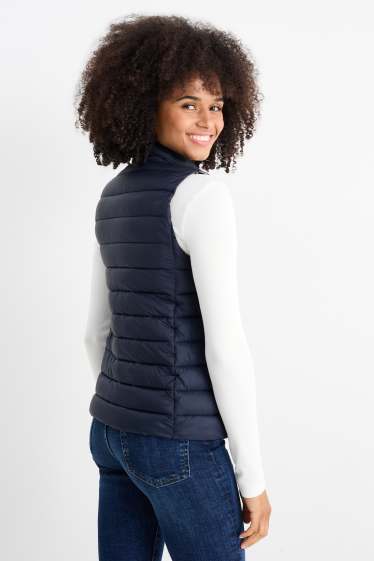 Donna - Gilet trapuntato - blu scuro