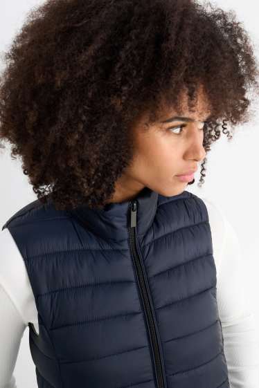 Donna - Gilet trapuntato - blu scuro