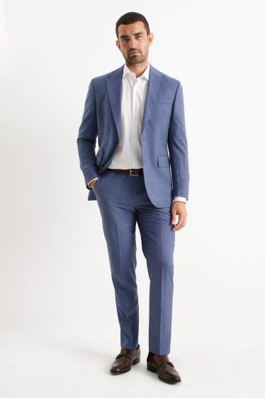 Home - Pantalons combinables - regular fit - estampats - blau fosc