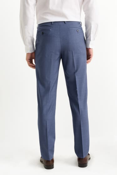 Home - Pantalons combinables - regular fit - estampats - blau fosc