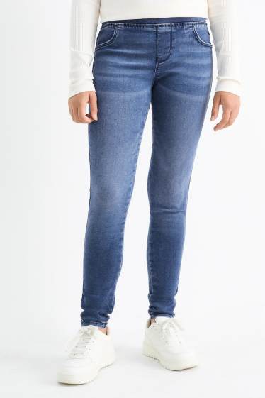 Děti - dívky - Jegging jeans - džíny - modré
