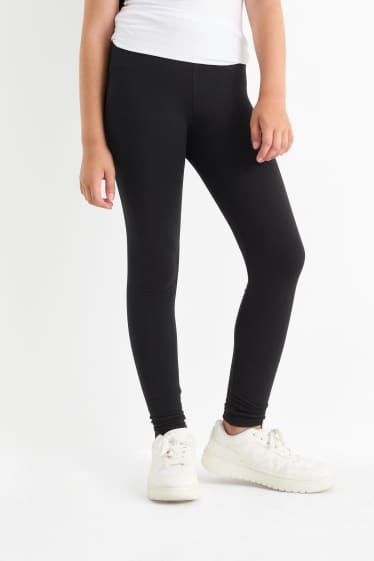 Niñas - Pack de 3 - leggings térmicos - negro