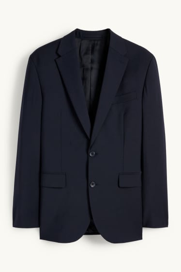 Herren - Baukasten-Sakko - Regular Fit - Flex - Schurwoll-Mix - dunkelblau