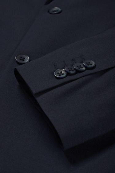 Herren - Baukasten-Sakko - Regular Fit - Flex - Schurwoll-Mix - dunkelblau