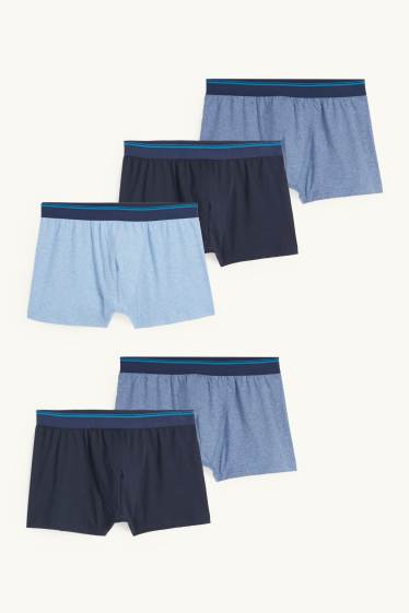 Herren - Multipack 5er - Trunks - blau