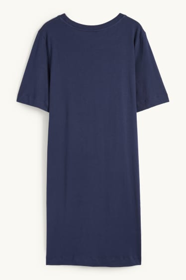 Femei - Cămașă de noapte - Snoopy - albastru închis