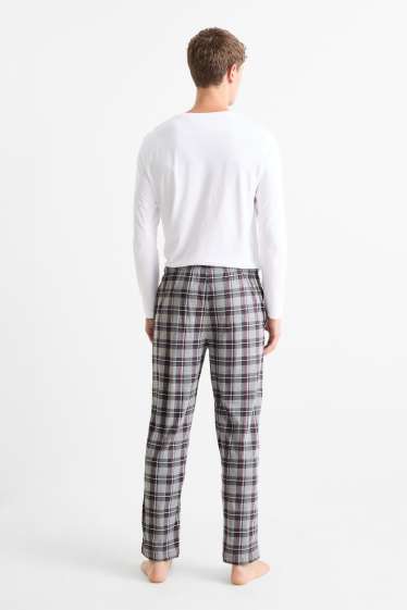 Bărbați - Multipack 2 buc. - pantaloni de pijama - gri închis