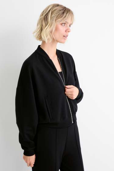 Femmes - Sweat zippé - noir