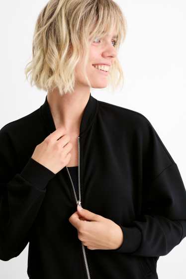 Femmes - Sweat zippé - noir