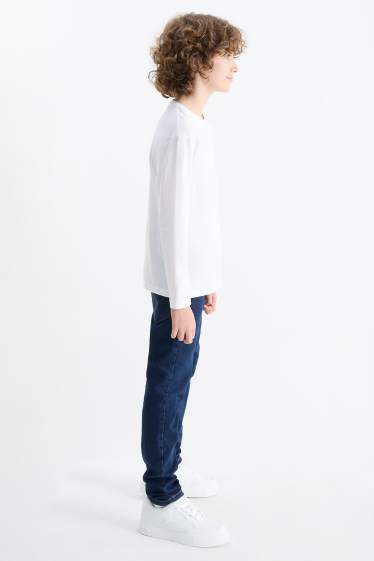 Kinder Buben - Multipack 2er - Skinny Jeans - dunkeljeansblau