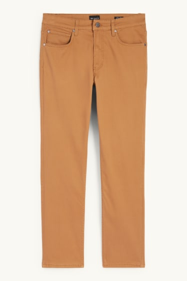 Uomo - Pantaloni - slim fit - marrone