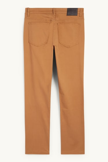 Uomo - Pantaloni - slim fit - marrone